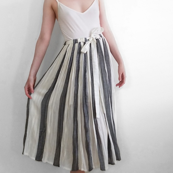 Free People Dresses & Skirts - Free People Striped Flowy Midi Skirt